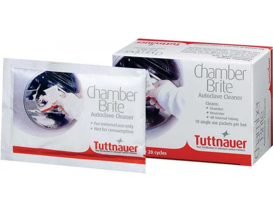 Tuttnauer Chamber Brite Autoclave Cleaner Powder Packets, Pre-Measured, 10/Bx, CB0010 thumbnail 2