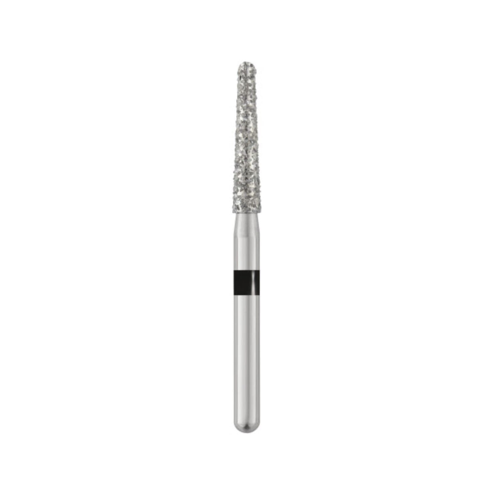 Piranha Diamond Single-Use Burs, FG, Round End Taper Long, #856L-018SC, 1.8 mm, Super Coarse, Black, 25/Pk thumbnail 3