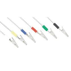 Miltex Instrument Bib Clip Chain, Assorted Colors, 6/Pk - Bib Clip Chain Assorted 6/Pk - Image 1