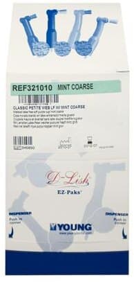 D-Lish EZ-Paks Classic Petite Web Latex-Free Prophy Angle with Coarse Mint Paste, 100/Box, 321010 thumbnail 2