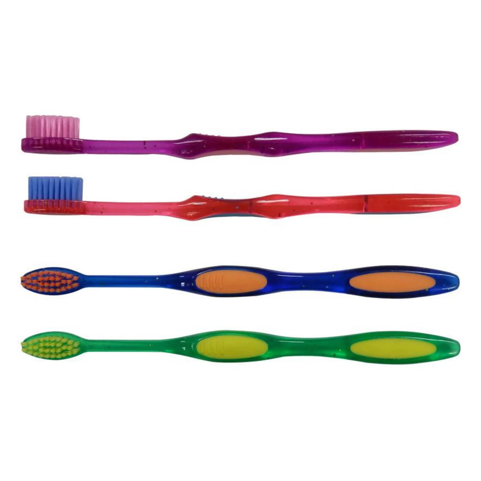 Oraline Youth Sparkle Toothbrush, 32 Tuft, Soft, 2-Color Handle, 4 Assorted Colors, 72/Bx, 10950B thumbnail 2