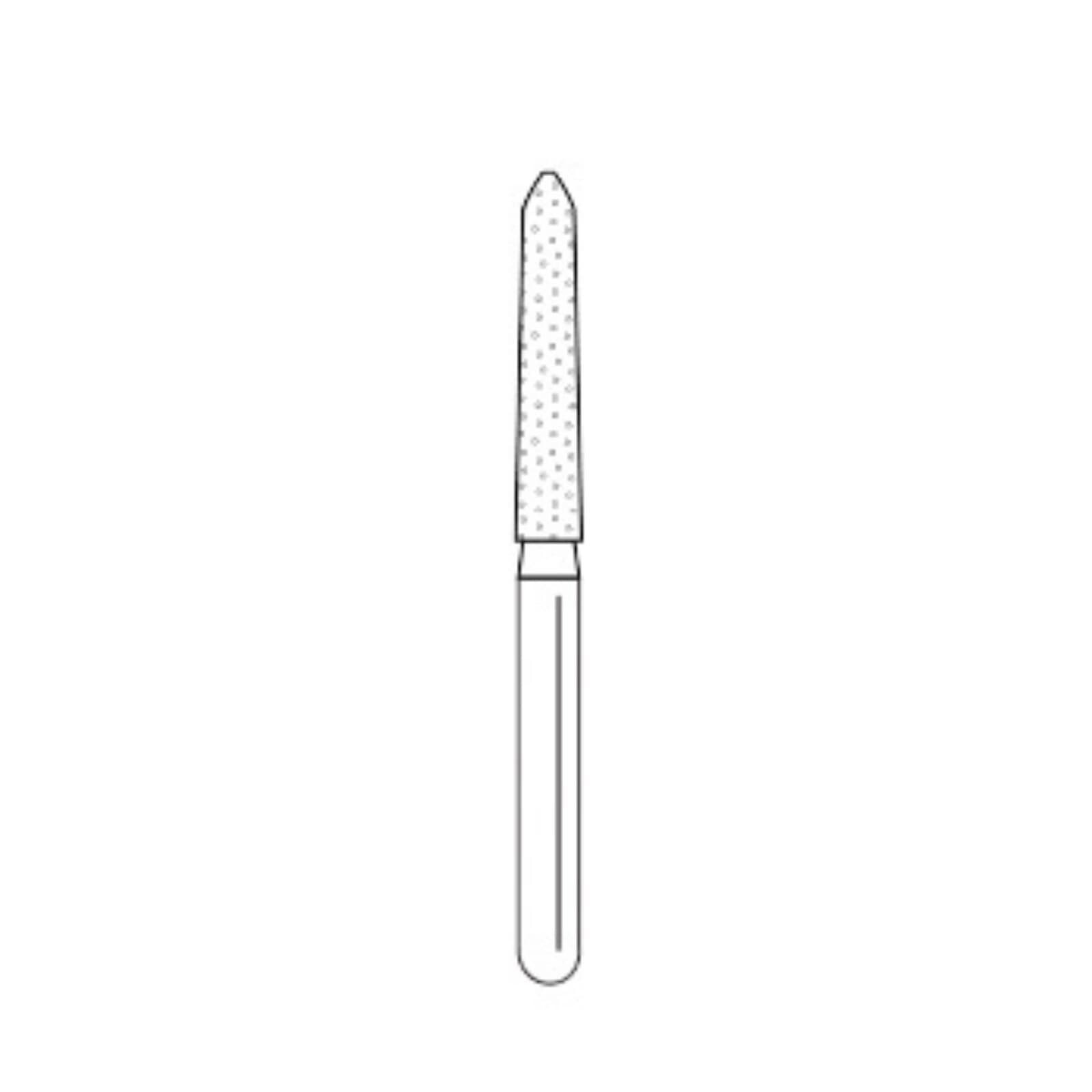 Solo Diamond Single-Use Burs, FG, Curettage K, # 1718.10, 1.8 mm, Medium, Blue, 25/Pk, 879K018M thumbnail 3
