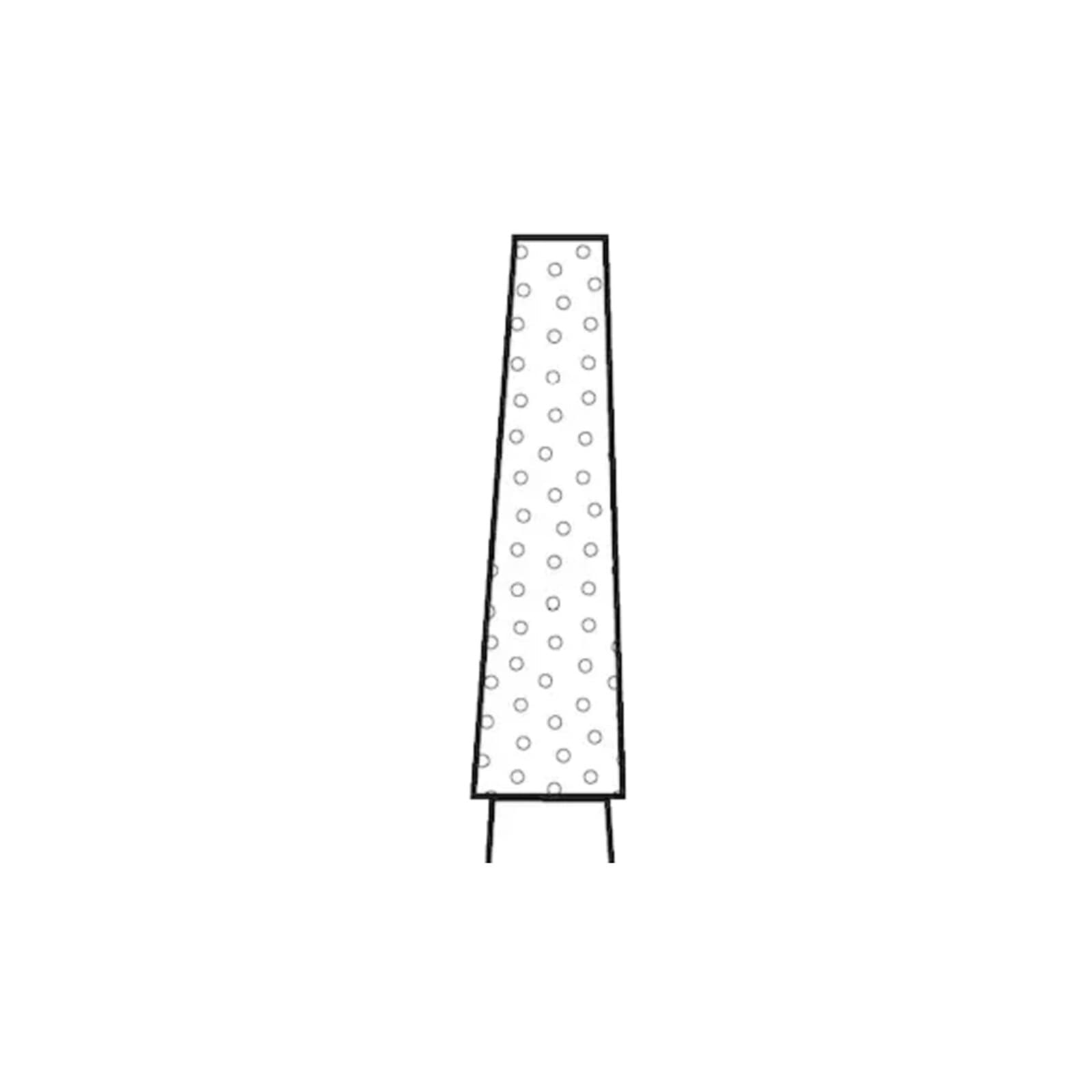 Two Striper Diamond Bur, FG, Flat-End Taper, L701.9, Coarse, Green, Long Shank, 5/Pk, 2015657 thumbnail 3