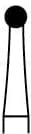 Alpen Operative Surgical Carbide Burs, FG, Round, #6, 1.8 mm, 10/Pk, R100006 thumbnail 8