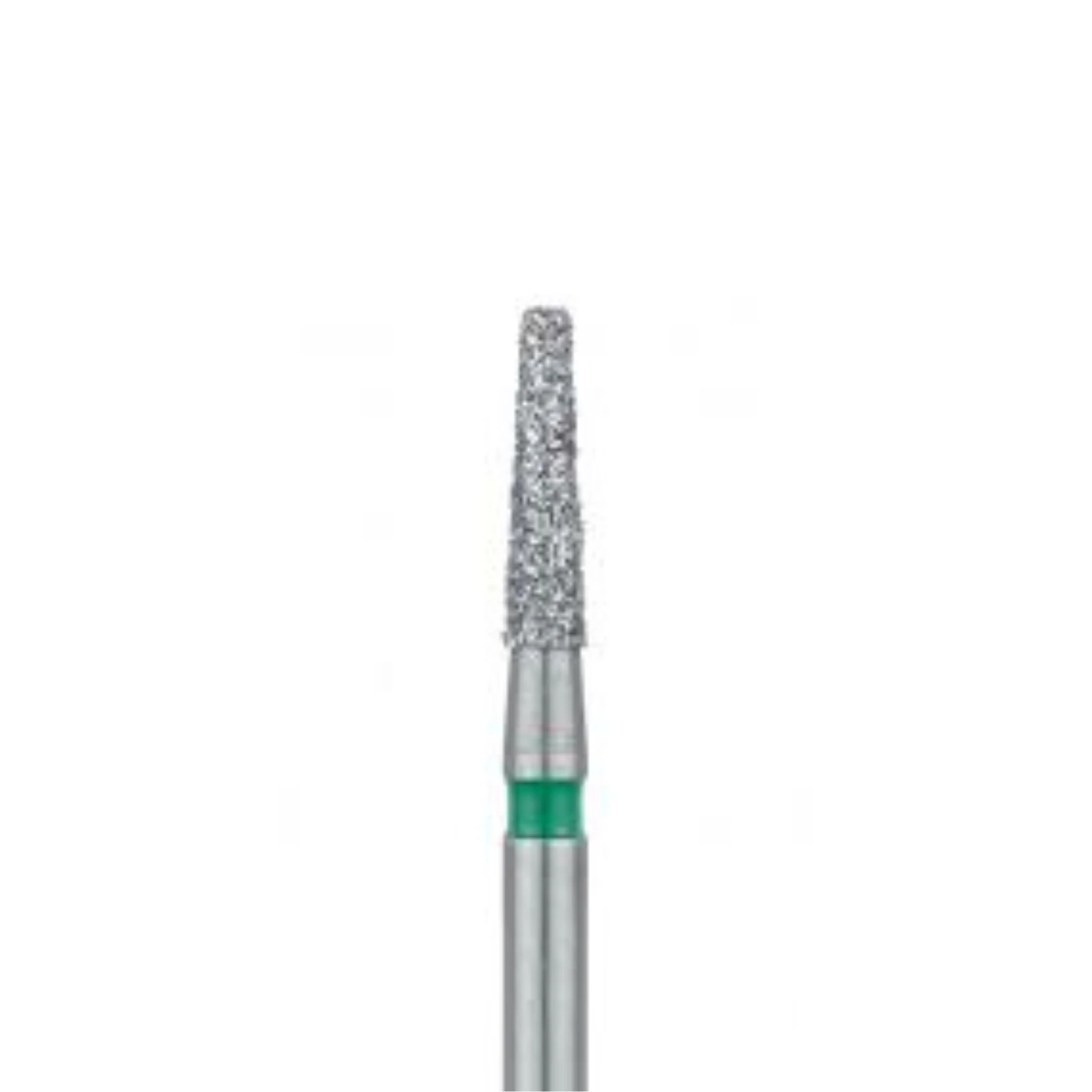 Meisinger 846G-016-FG Coarse Diamond Bur, Flat End Tapered, Friction Grip, 1.6 mm Head Diameter, 6.0 mm Head Length, Green Ring, 5/Pack thumbnail 3