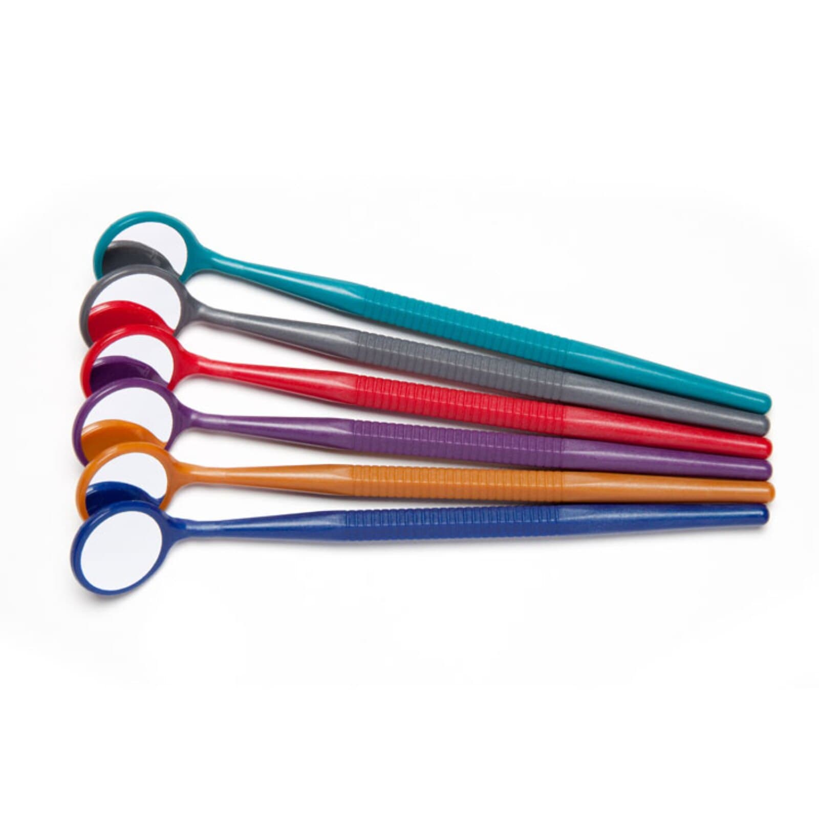 Zirc Crystal HD #5 Mouth Mirror with Thin Grip, Assorted Jewel Colors, Pack of 12 thumbnail 2