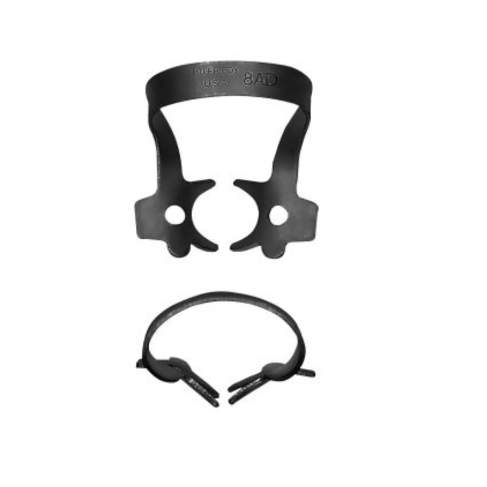 Hu-Friedy Black Line Rubber Dam Clamp #8AD, Winged Molar, RDCM8ADX thumbnail 2