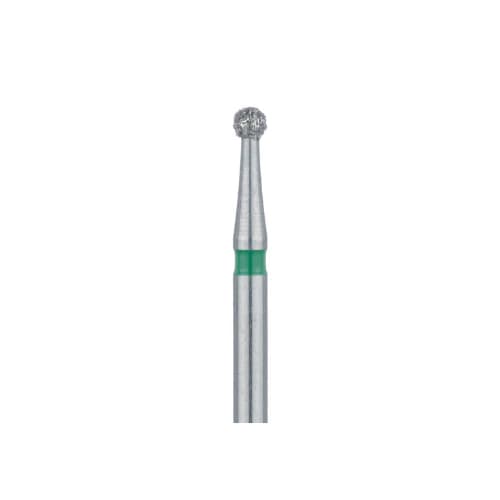 Meisinger Multi-Use Diamond Bur, FG, Round, #801G, 1.6 mm, Coarse, Green, 5/Pk, 801G-016-FG thumbnail 4