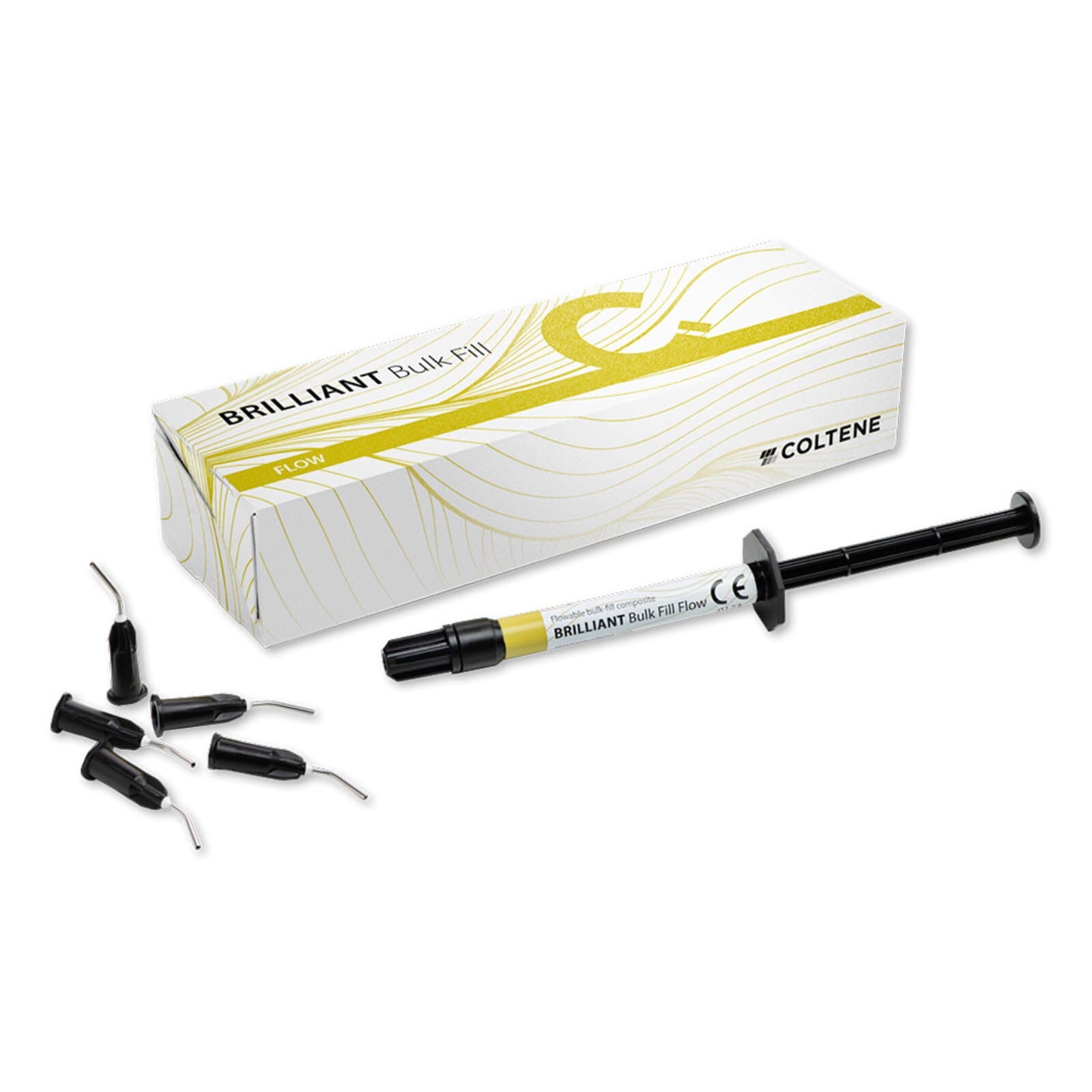 BRILLIANT Bulk Fill Flow Multi-Shade Flowable Composite Syringe, 2.3 g, with 11 Application Needles, Ref 60033280 thumbnail 2