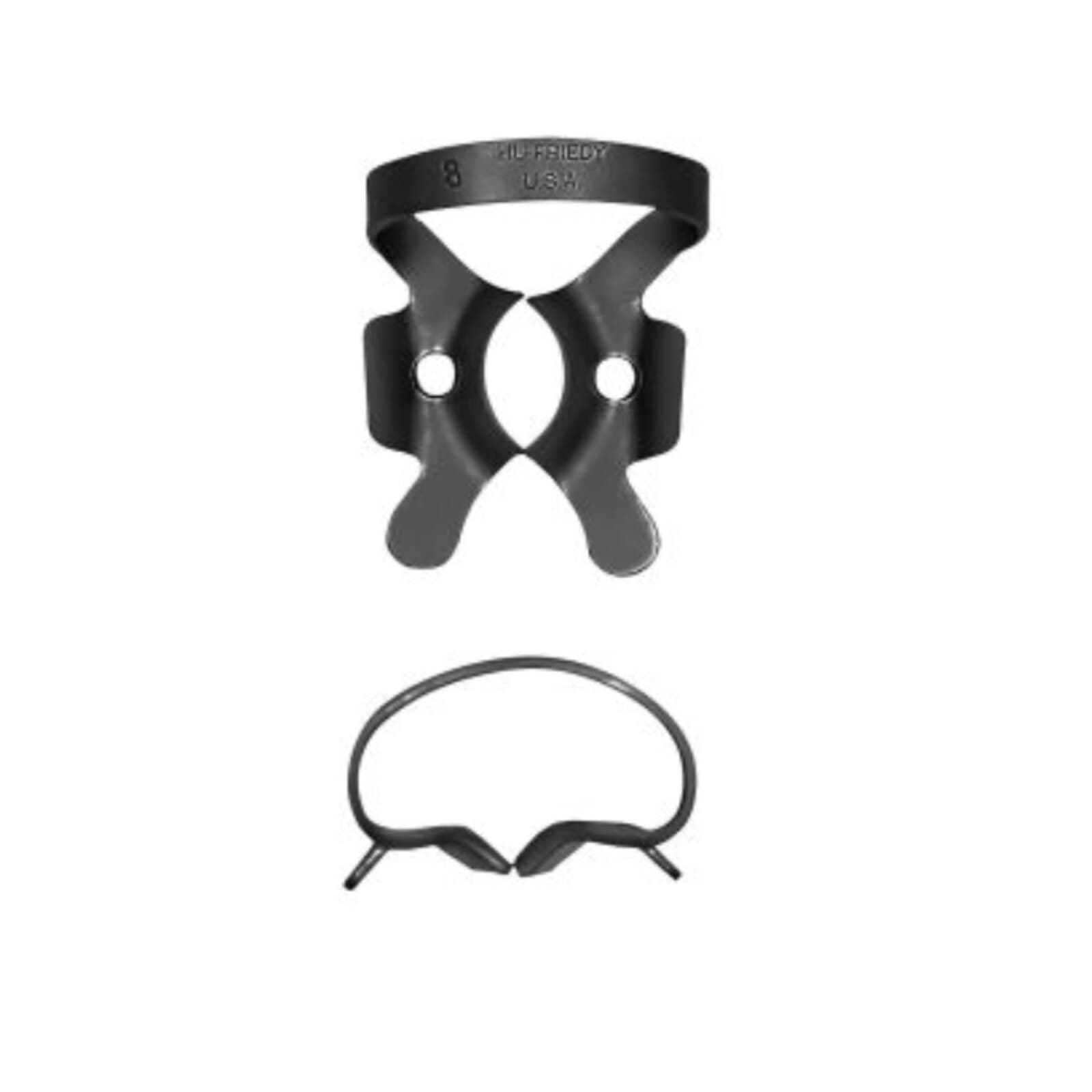 Hu-Friedy Black Line Rubber Dam Clamp #8, Winged, Upper Molar, RDCM8X thumbnail 2