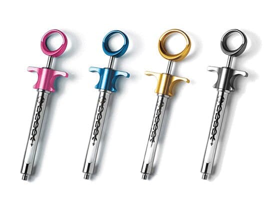 Septodont Aspirating Syringe, Petite, Pink, N2120 - Septodont Aspirating Syringe Petite Pink - Image 1