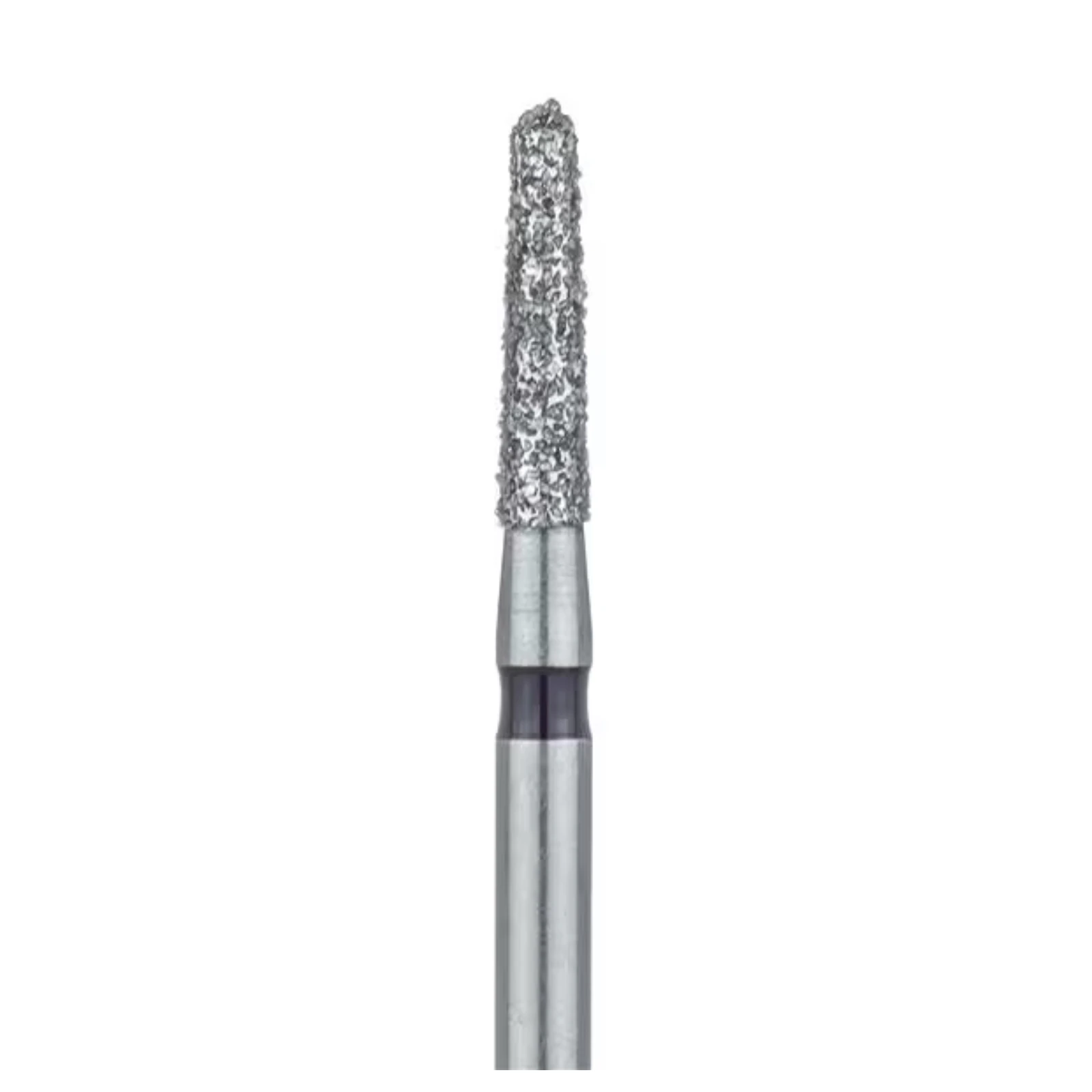 Meisinger 849H-016-FG Diamond Bur, Super Coarse, Round End Taper, Friction Grip, 1.6 mm Head Diameter, 6.0 mm Head Length, Black Ring, 5/Pkg thumbnail 3