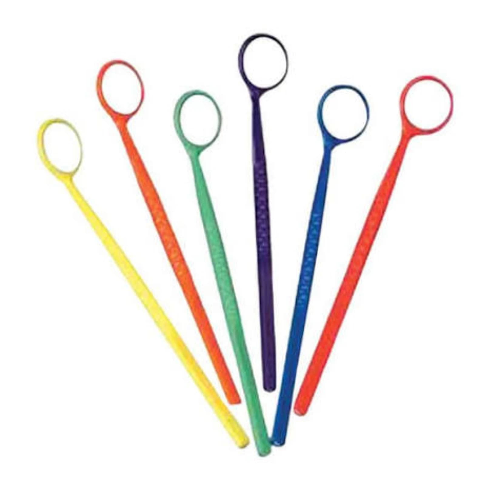Plasdent Disposable Front-Surface Mouth Mirror, Assorted Colors, 48/Pack - Mouth Mirror Disposable FS 48/Pk Asstd Colors - Image 1
