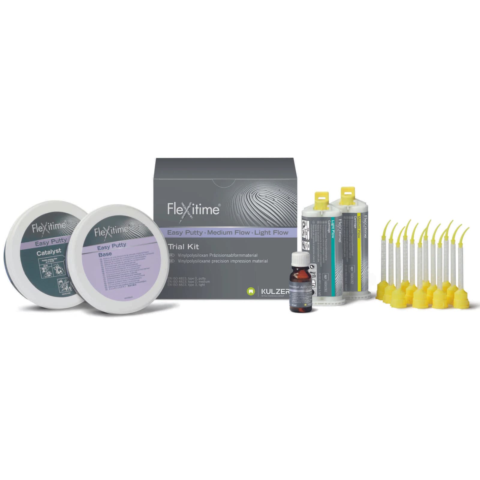 Flexitime VPS Impression Material Easy Putty Trial Kit, Handmix, Light & Medium Flow, 66041064 thumbnail 2