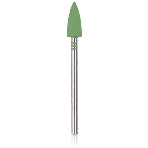 NTI CeraGlaze Porcelain Polisher, Green Pre-Polishing, Coarse, Flame Shape, HP Shank, #P344, 1/Pk thumbnail 6
