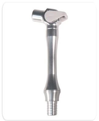 Bull Frog Ergo Vac 110° HVE Handpiece with 1/2" Swivel Tubing Adapter, Aluminum, Autoclavable, 1/Pk, B11171 thumbnail 3