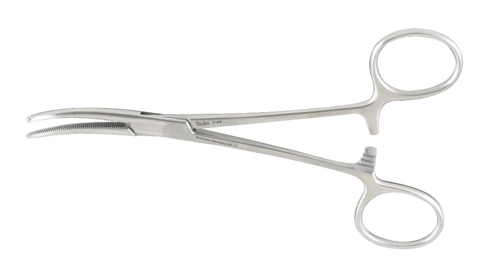 Miltex Crile Forceps, Curved, 5.5" (14 cm), Serrated Tips, #20 - Crile Forceps Curved 5.5" - Image 1