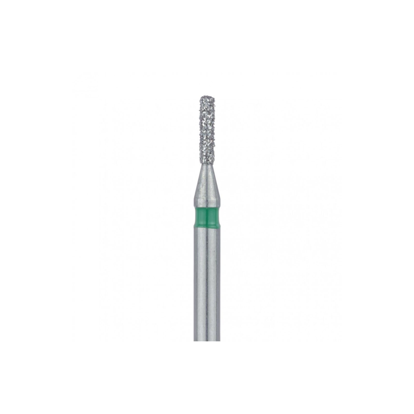 Meisinger 840G-010-FG Coarse Diamond Bur, Round Edge Cylinder, Friction Grip, 1.0 mm Head Diameter, Green Ring, 5/Pack thumbnail 3