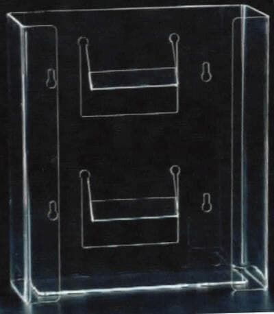 Plasdent Acrylic Triple Horizontal Glove Dispenser, 10"W x 17"H x 3-7/8"D, 1600H thumbnail 2