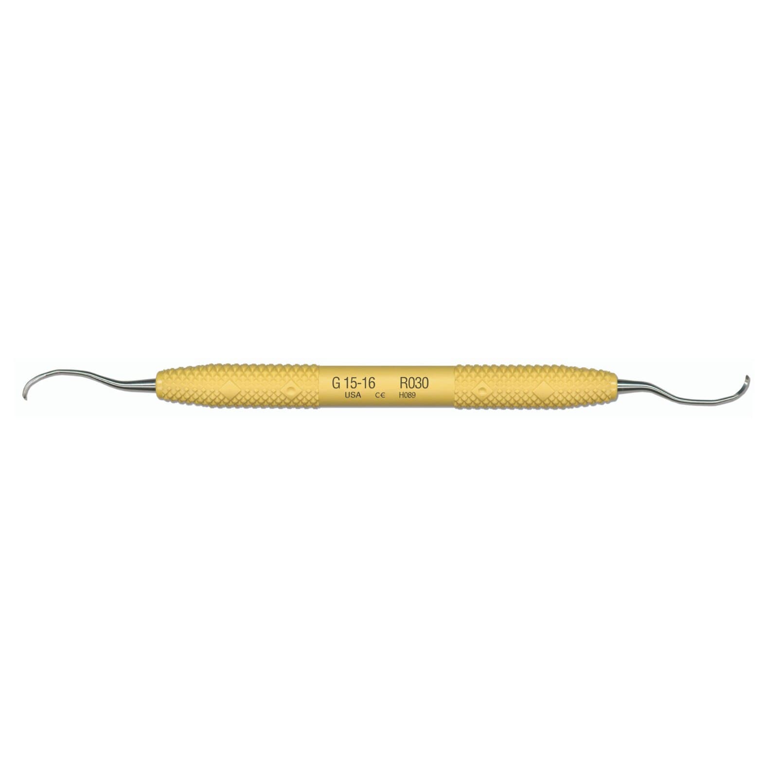 PDT Amazing Gracey 15/16 Curette, Double-Ended, Standard, Yellow Resin Handle, 6.5", R030 thumbnail 7