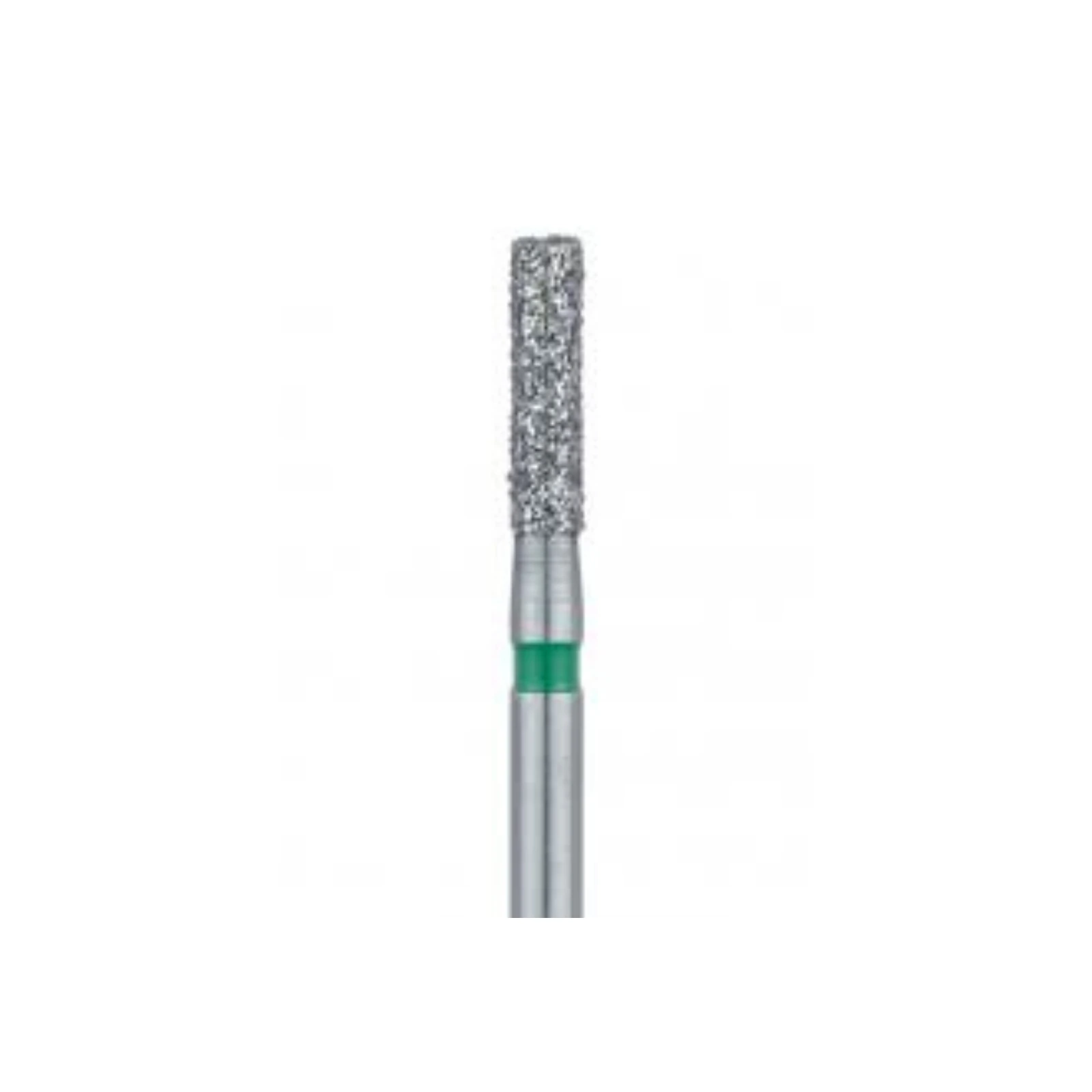 Meisinger 837G-016-FG Coarse Diamond Bur, Long Cylinder, Friction Grip, 1.6 mm Diameter, 6 mm Working Length, Green Ring, 5/Pack thumbnail 3