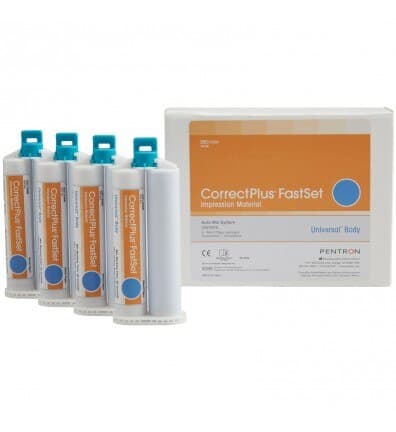 Correct Plus Fast Set Vinyl Polysiloxane Impression Material, Universal Body, 50 ml Cartridges, 4/Pack, Q36B thumbnail 3