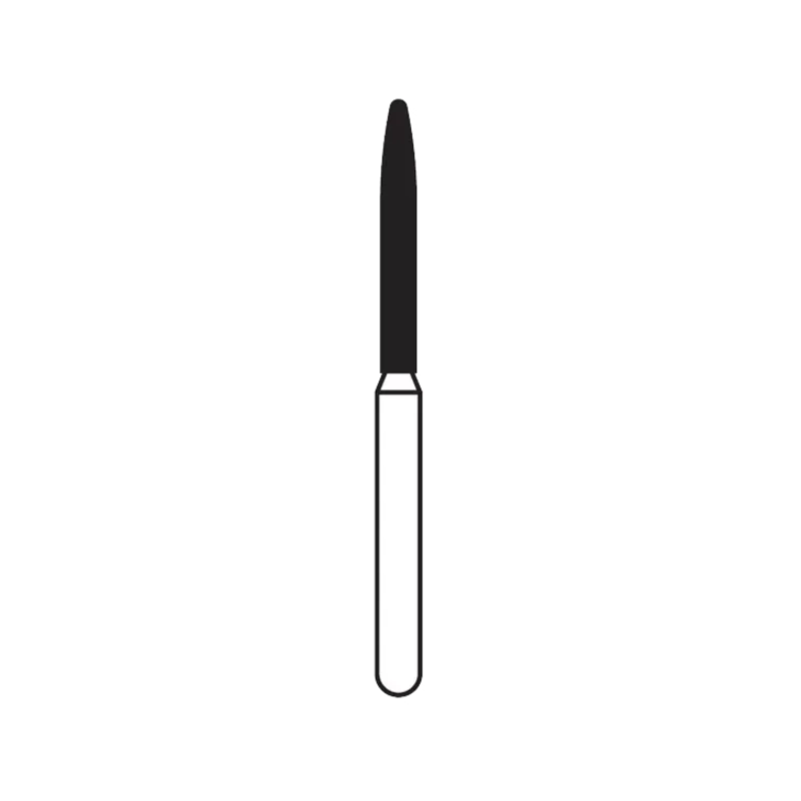 Solo Diamond® Single-Use Diamond Burs FG, Curettage K, #1712.10, Coarse, Green, 1.2mm Major/0.8mm Minor Diameter, 10mm Length, 25/Bx, 879K012C thumbnail 3