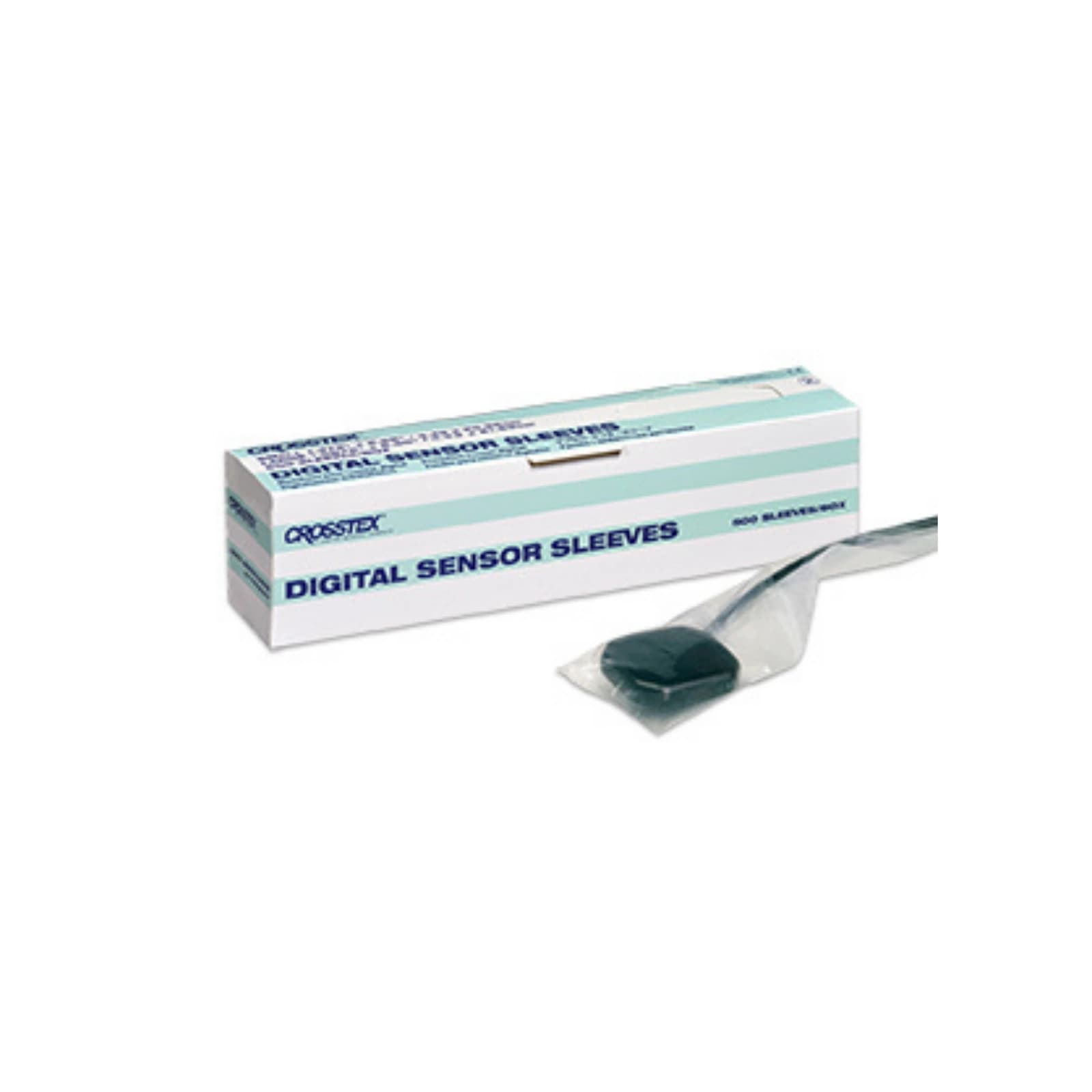Crosstex Digital Sensor Sleeves, Large, 1.625" x 8.5", Clear Polyethylene, Latex-Free, 500/Box, BCXSL thumbnail 6
