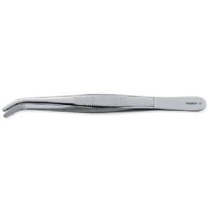 Premier Dental Products Special Duty Dressing Pliers, Curved, 5-1/2" (14.0 cm), Serrated Tips, Non-Locking, Single thumbnail 2