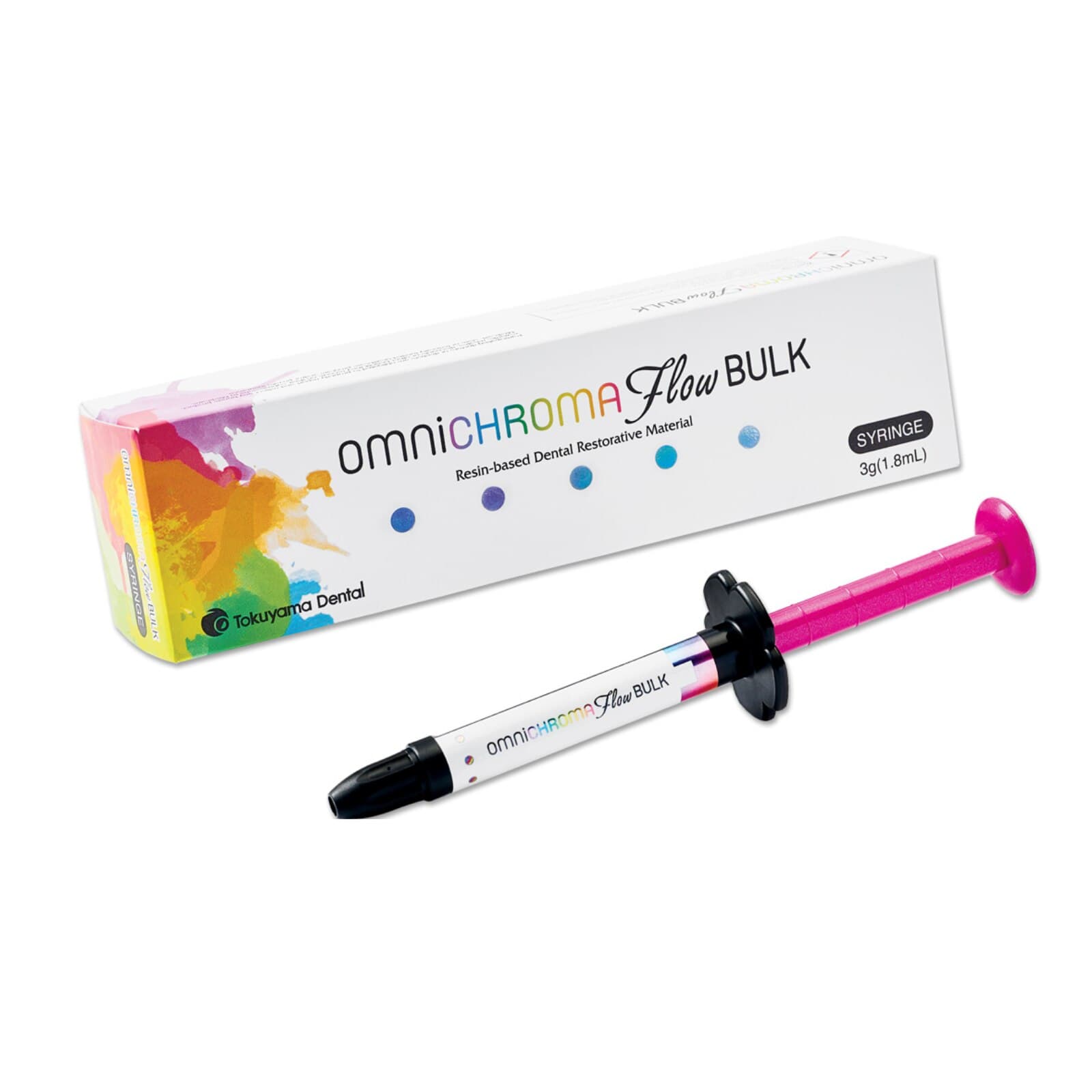 Tokuyama OMNICHROMA Flow BULK Flowable Composite, Light-Cure, Syringe Refill, Universal Shade, 3 g (1.8 mL), 1 Syringe with 10 Tips, 10221 thumbnail 7