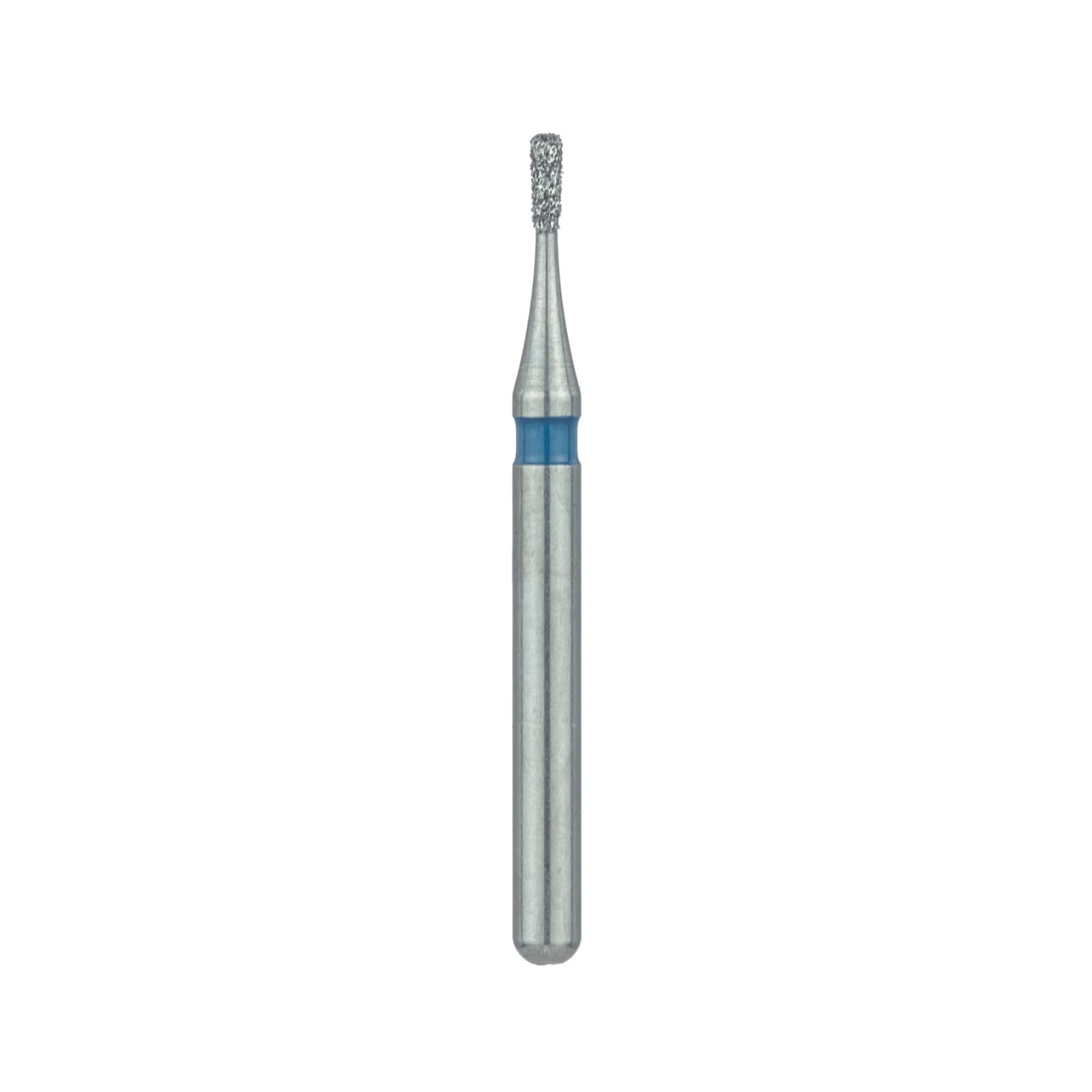 Meisinger 835-010-SS Medium Diamond Bur, Cylinder, Flat End, Friction Grip Short Shank, 1.0 mm Head Diameter, 3.5 mm Head Length, Blue Ring, 5/Pk thumbnail 3