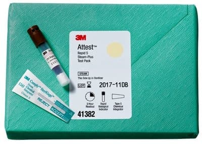 3M Attest Rapid Readout Biological Indicator, 250°F Steam, 3-Hour Readout, 50/Box, 4 Boxes/Case - Attest Rapid Readout 250 Degree x 3hr 50/Bx x 4/Cs - Image 1