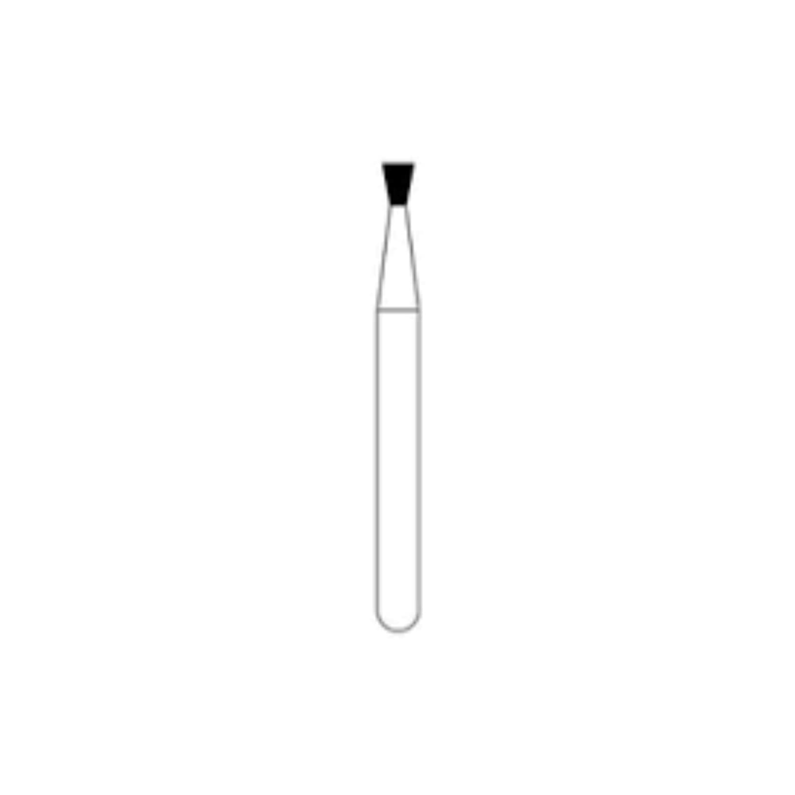 NTI Diamond Bur FG Medium Inverted Cone, 0.9 mm Diameter, 1.0 mm Head Length, 5/Pack, M805-009 thumbnail 2
