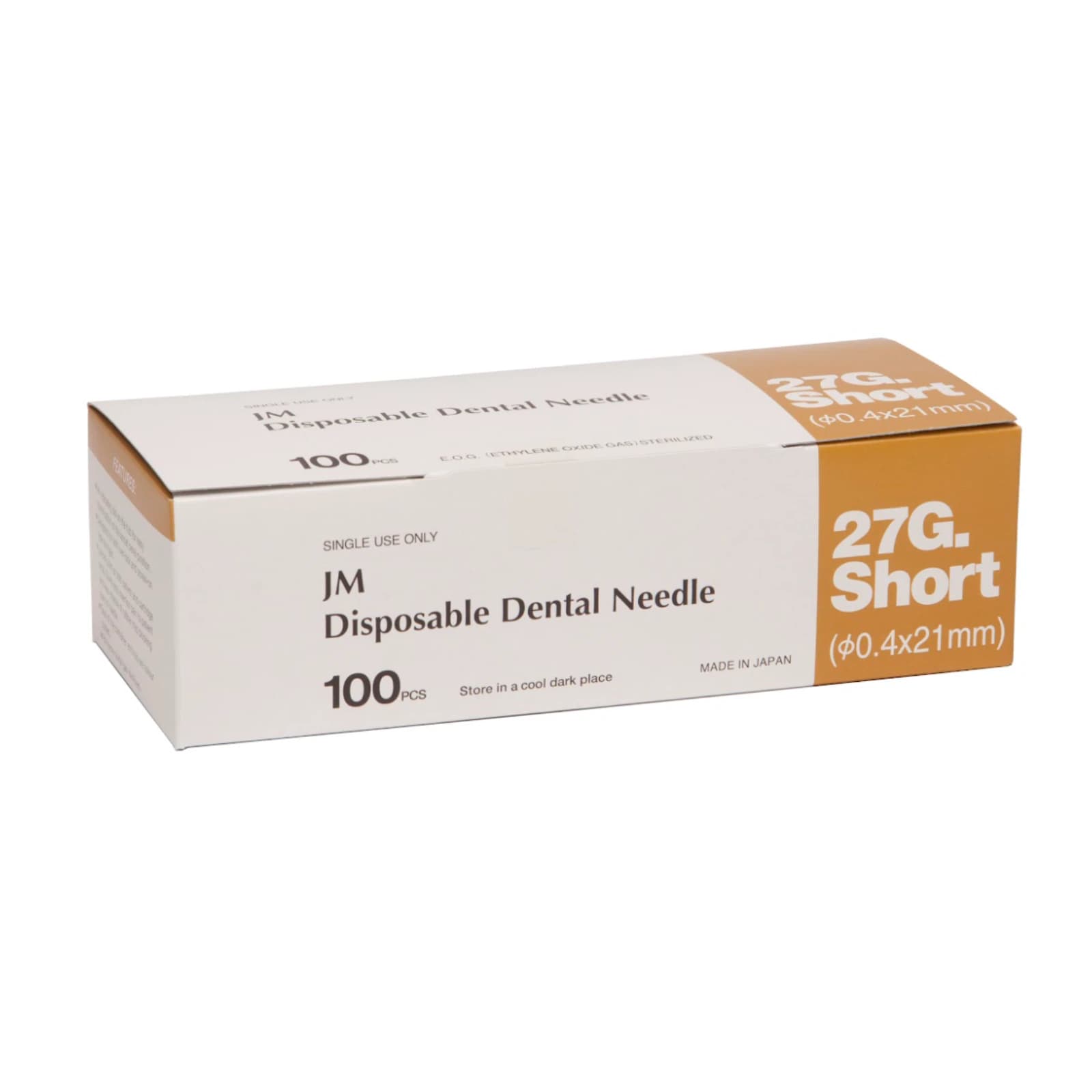 J. Morita Disposable Dental Needle, 27 Gauge Short (21mm), Plastic Hub with Bevel Indicator, Yellow, 100/Box, 20-27GS thumbnail 14