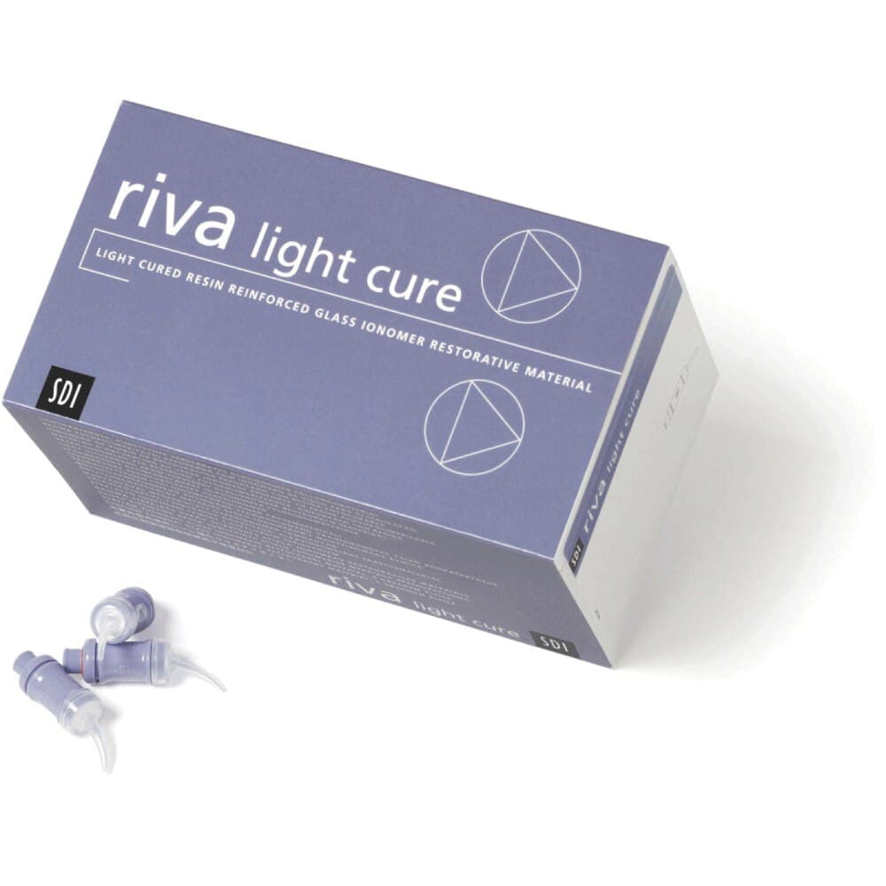 Riva Light Cure Capsules, Resin Reinforced Glass Ionomer Restorative, Shade B3, 50 Capsules/Box, #8700008 - Riva Light Cure Capsules - B3 - Image 1
