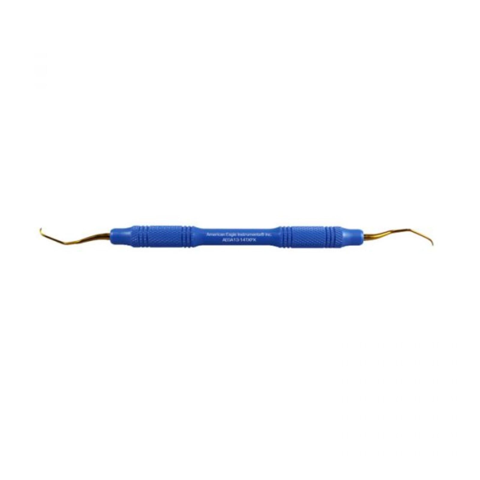American Eagle XP Gracey Access Curette, #13-14, Double-Ended, EagleLite Resin Handle, 3/8" Blue, 1/Pk, AEGA13-14XPX thumbnail 13