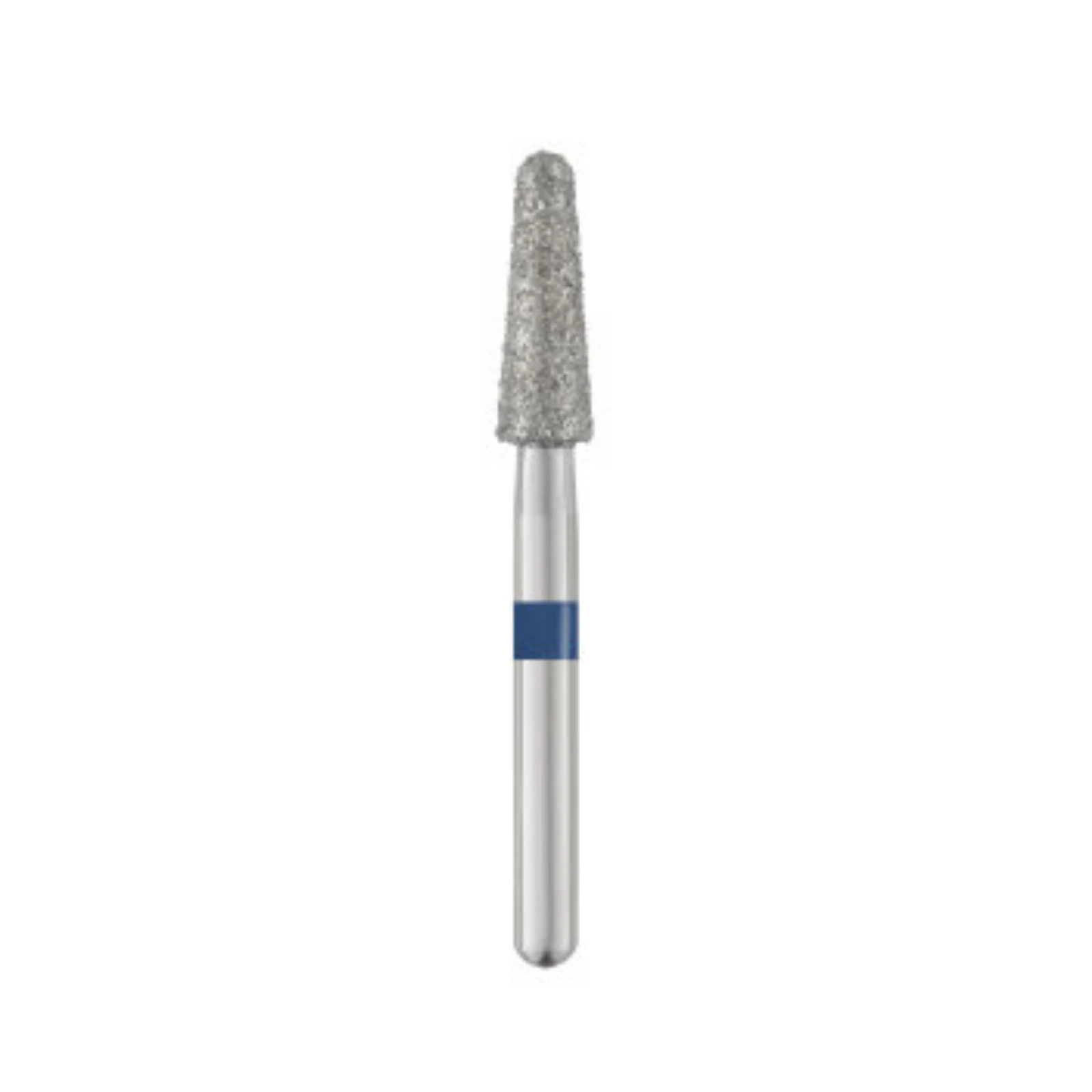 SS White Piranha Single-Use Diamond Bur, Round End Taper, FG Short Shank, Medium Grit, #855-025M-S, 25/Pk - Piranha Diamond 855-025M-S 25/Pk - Image 1