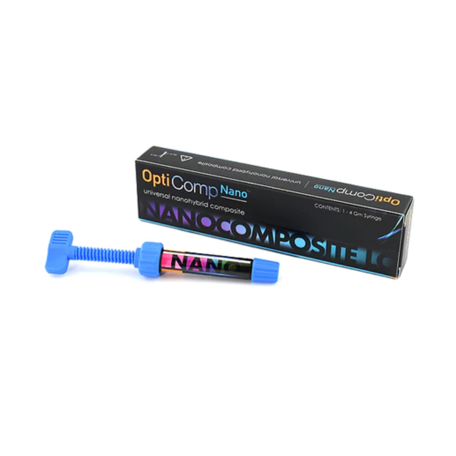 OptiComp Universal Nanohybrid Composite LC 4gm Syringe A2 Enamel, Refill, 1/Box, 8002 - OptiComp Universal Nanohybrid Composite LC 4gm Syringe A2 Enamel - Image 1