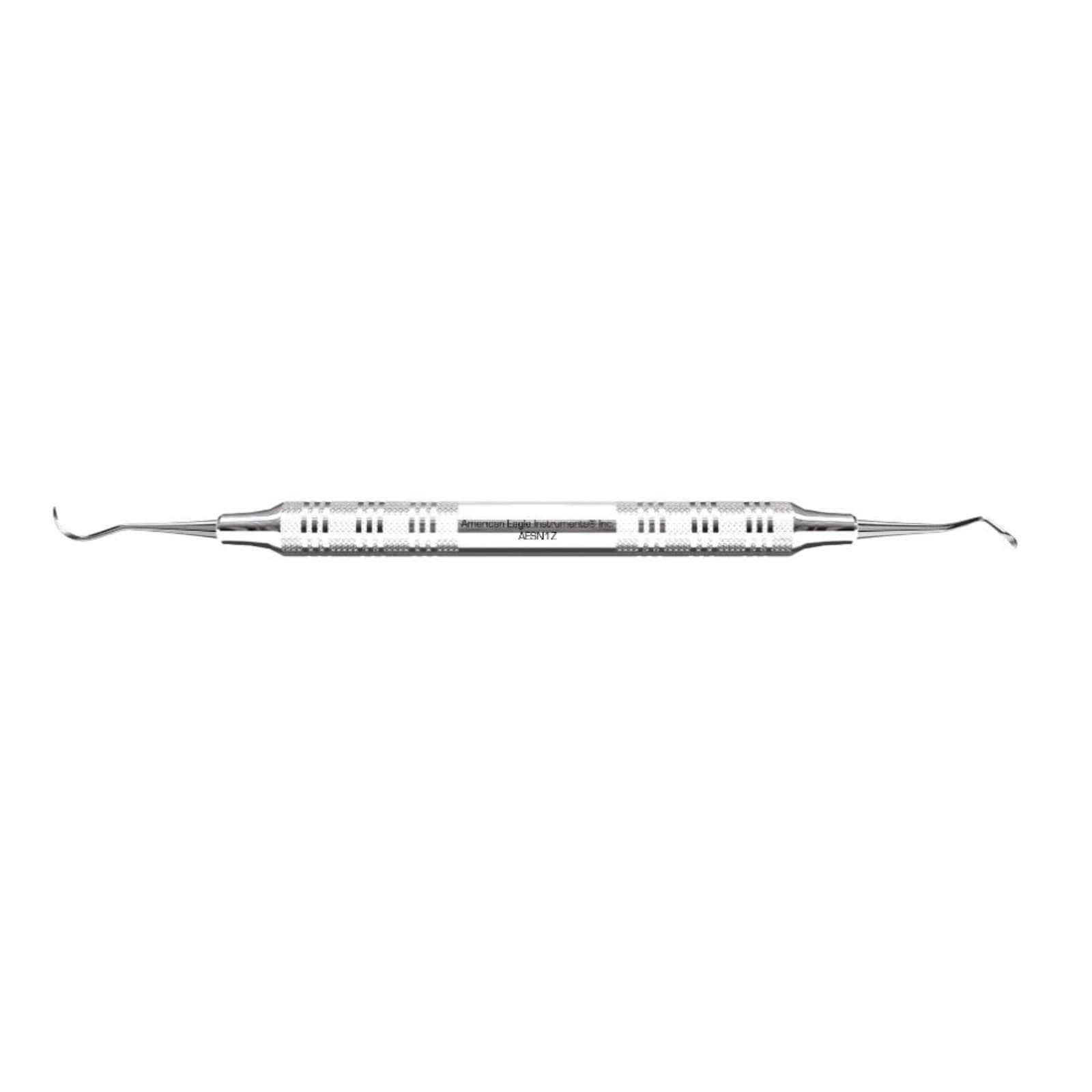 American Eagle N1 (3/8) Stainless Steel Double-End Scaler, EagleLite Handle, AESN1Z - Scaler N1 3/8 SS - Image 1
