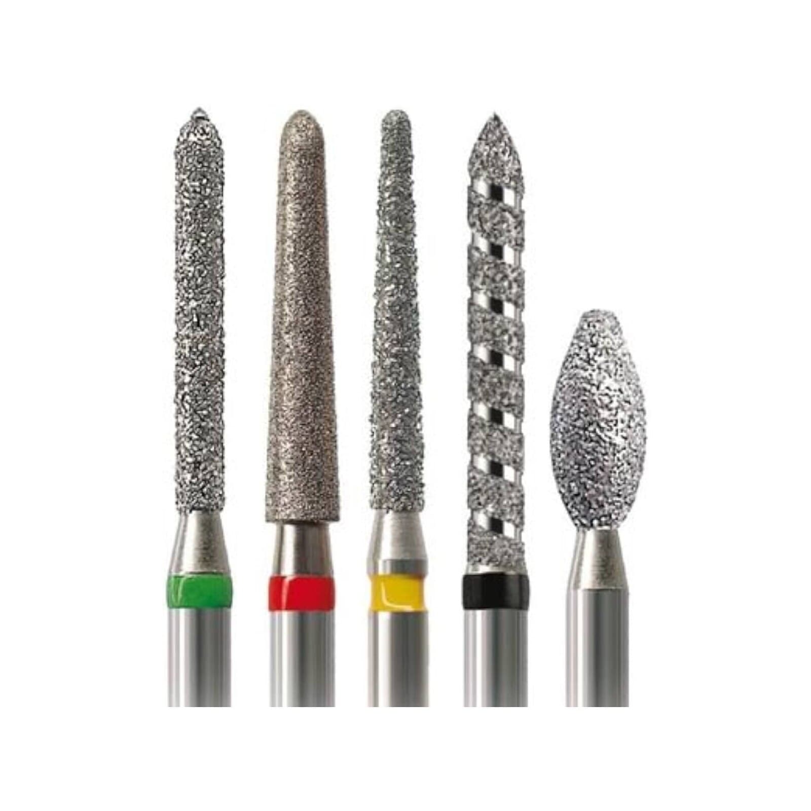 NTI Diamond Bur, FG, Medium Grit, Curettage, Cone Bevel End, 2.1 mm Diameter, 8.0 mm Length, #M878K-021, 5/Pkg thumbnail 2