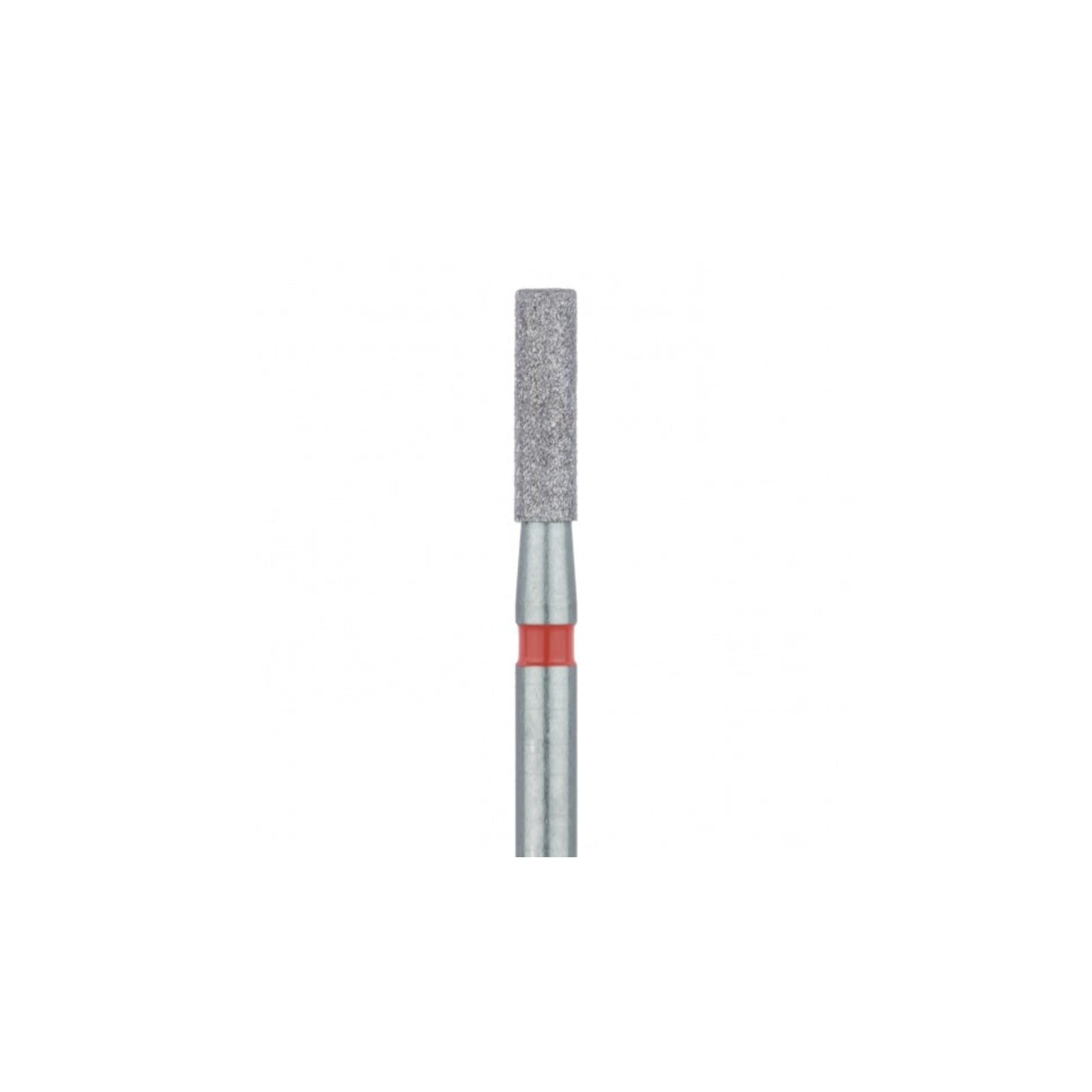 Meisinger 837F-016-FG Fine Diamond Bur, Long Cylinder, Friction Grip, 1.6 mm Diameter, 6 mm Working Length, Red Ring, 5/Pack thumbnail 3