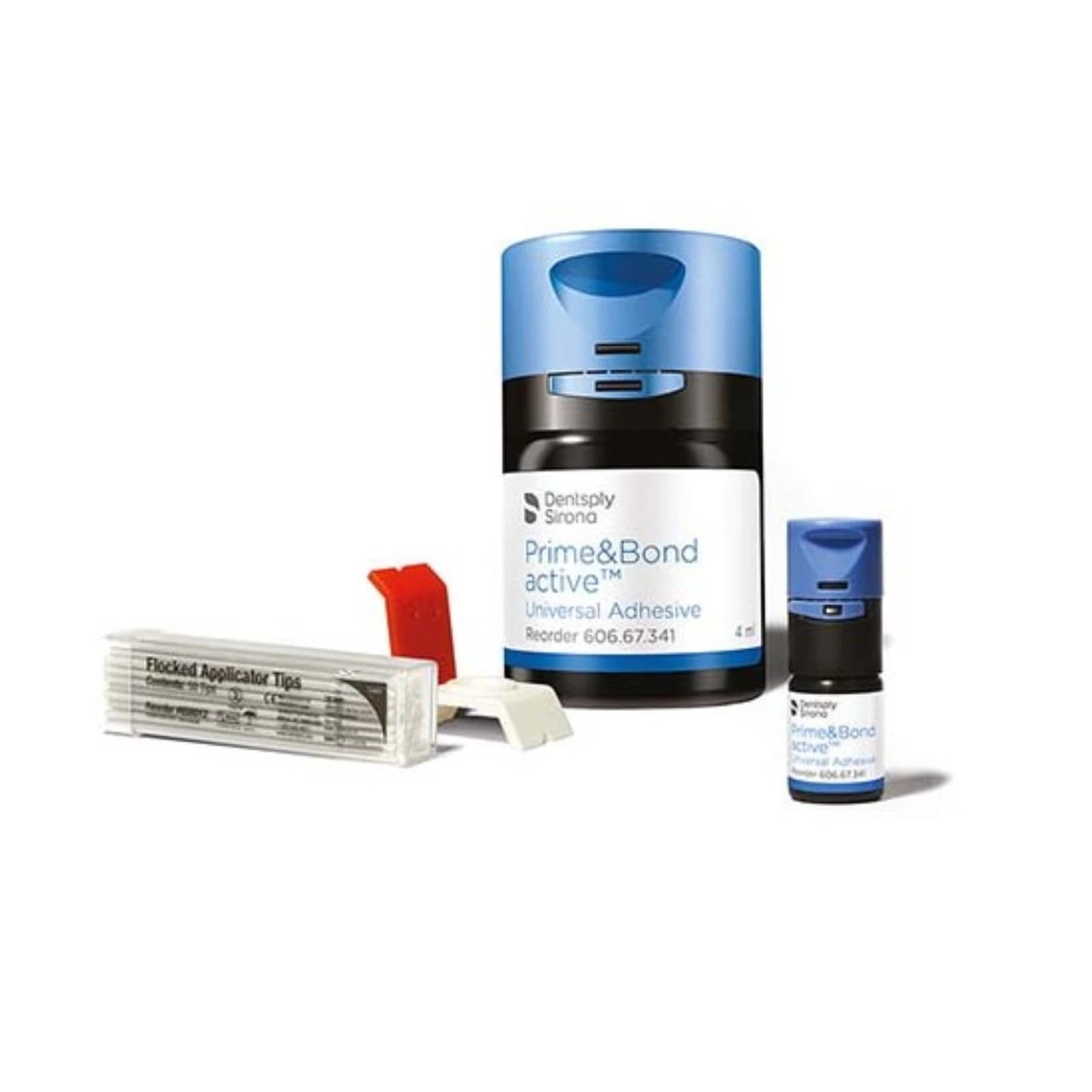 Prime & Bond Active Universal Adhesive, Light-Cure, Introductory Kit, 4mL Bottle, 50 Applicator Tips, 1 CliXdish, 60667347 thumbnail 3