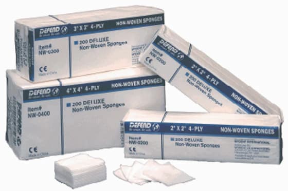 Defend Non-Woven Gauzes, Non-Sterile, 4-Ply, 2" x 2", 5000/Case, NW0200 thumbnail 6