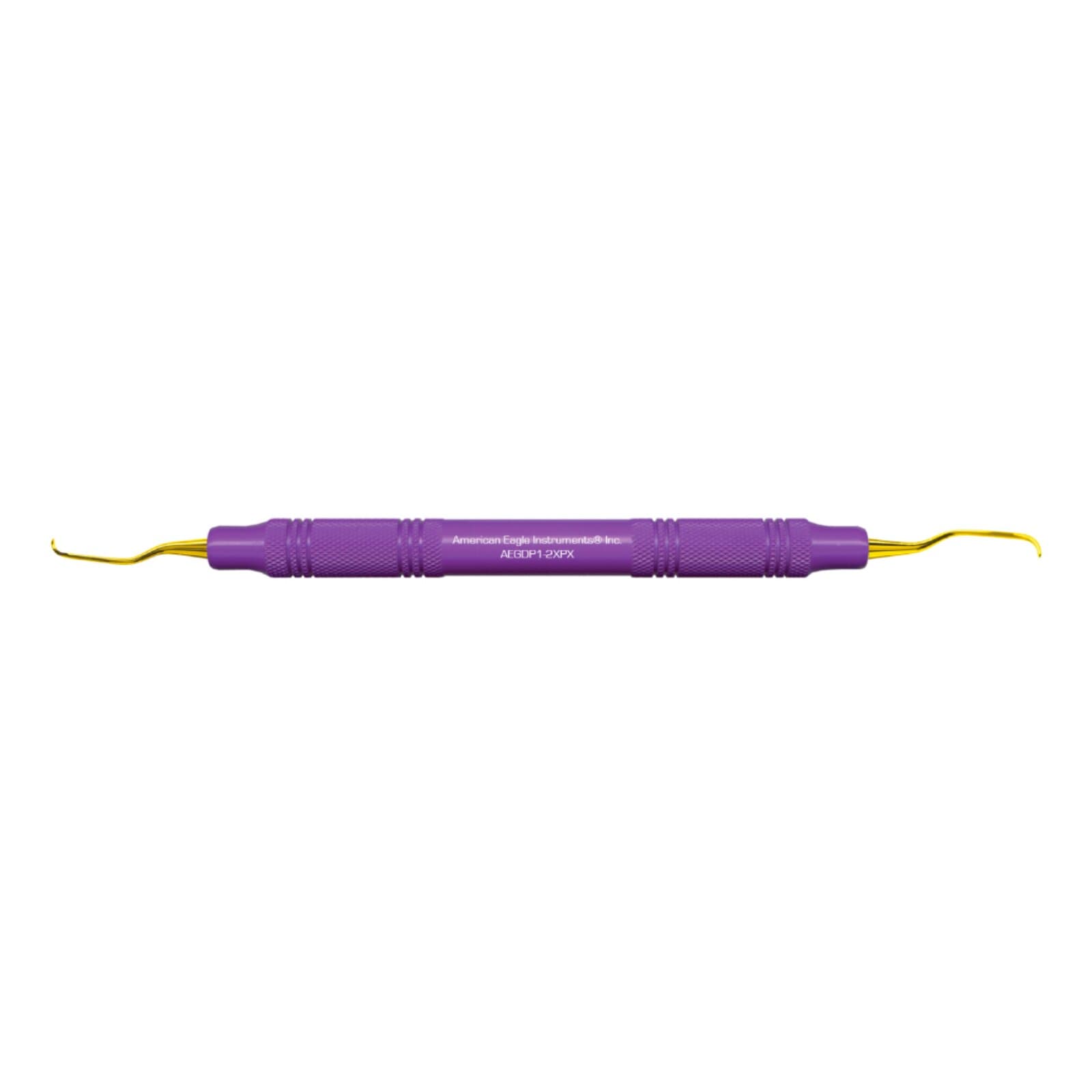 American Eagle XP Gracey Deep Pocket Curette #1-2, Double-Ended, EagleLite Resin Handle, 3/8", Purple, 1/Pk, AEGDP1-2XPX thumbnail 7