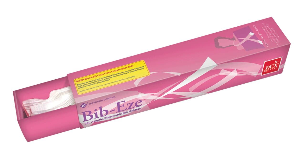 Bib-Eze Disposable Bib Holders, Adhesive, White, 250/Box, 35053 thumbnail 5