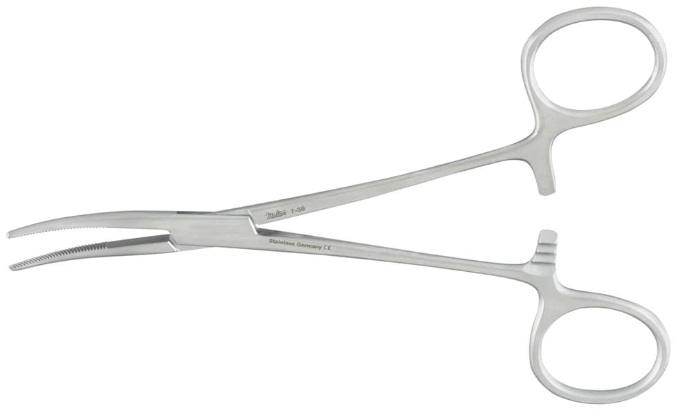 Miltex Kelly Hemostatic Forceps, Curved, 5.5", 1/Pk thumbnail 2