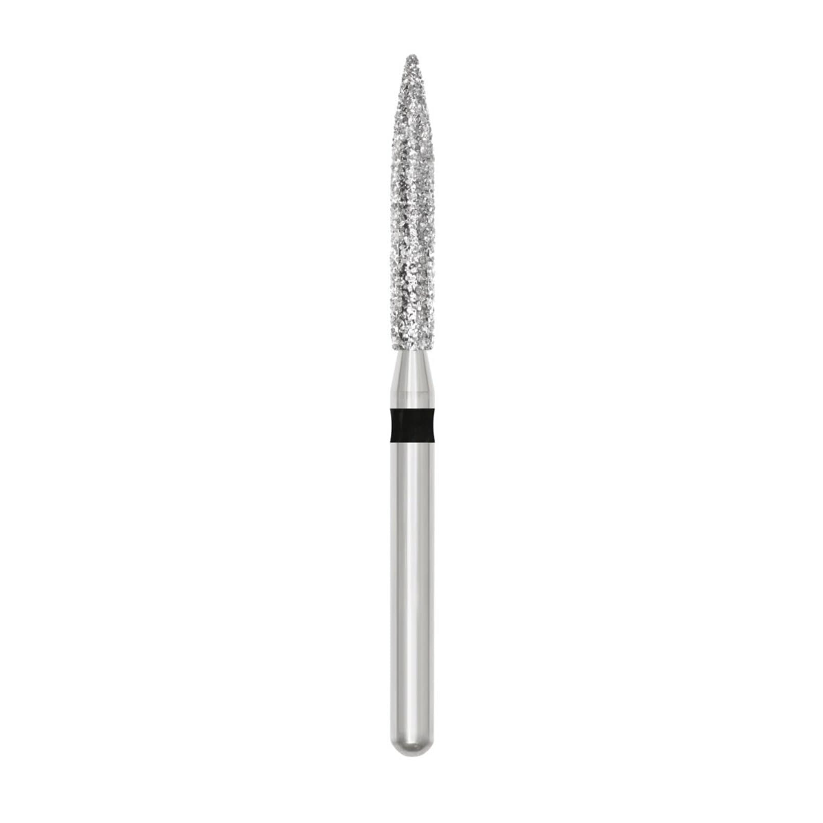 SS White Revelation Diamond Bur, Friction Grip, Super Coarse, Flame Shape, #863-016SC, 5/Pk, 91348-5 thumbnail 2