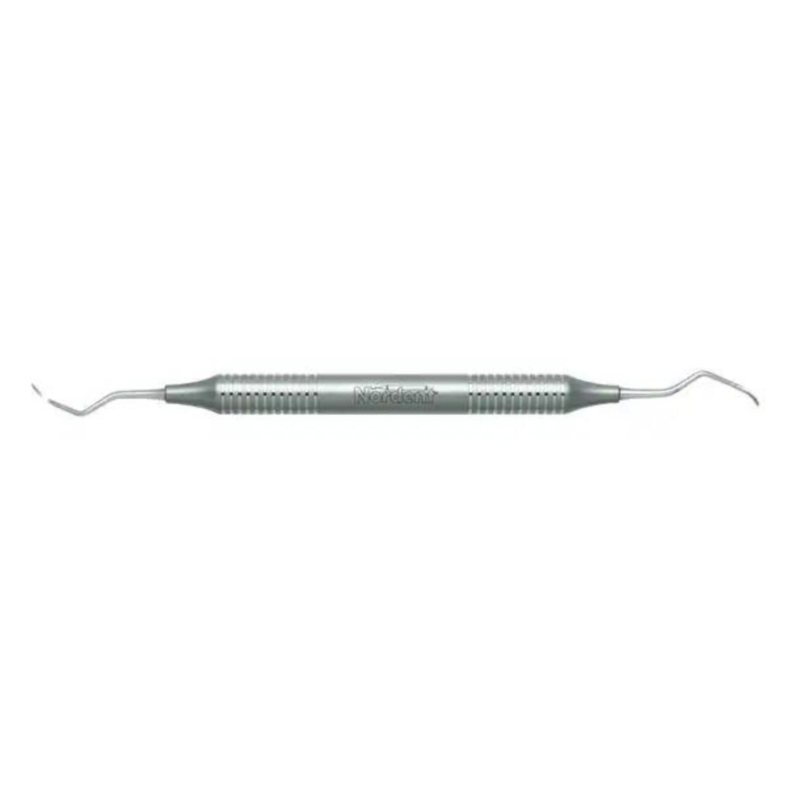 Nordent #204 Double-End Posterior Sickle Scaler, Indiana University-Fort Wayne, DuraLite Round Handle, Stainless Steel, Each thumbnail 2