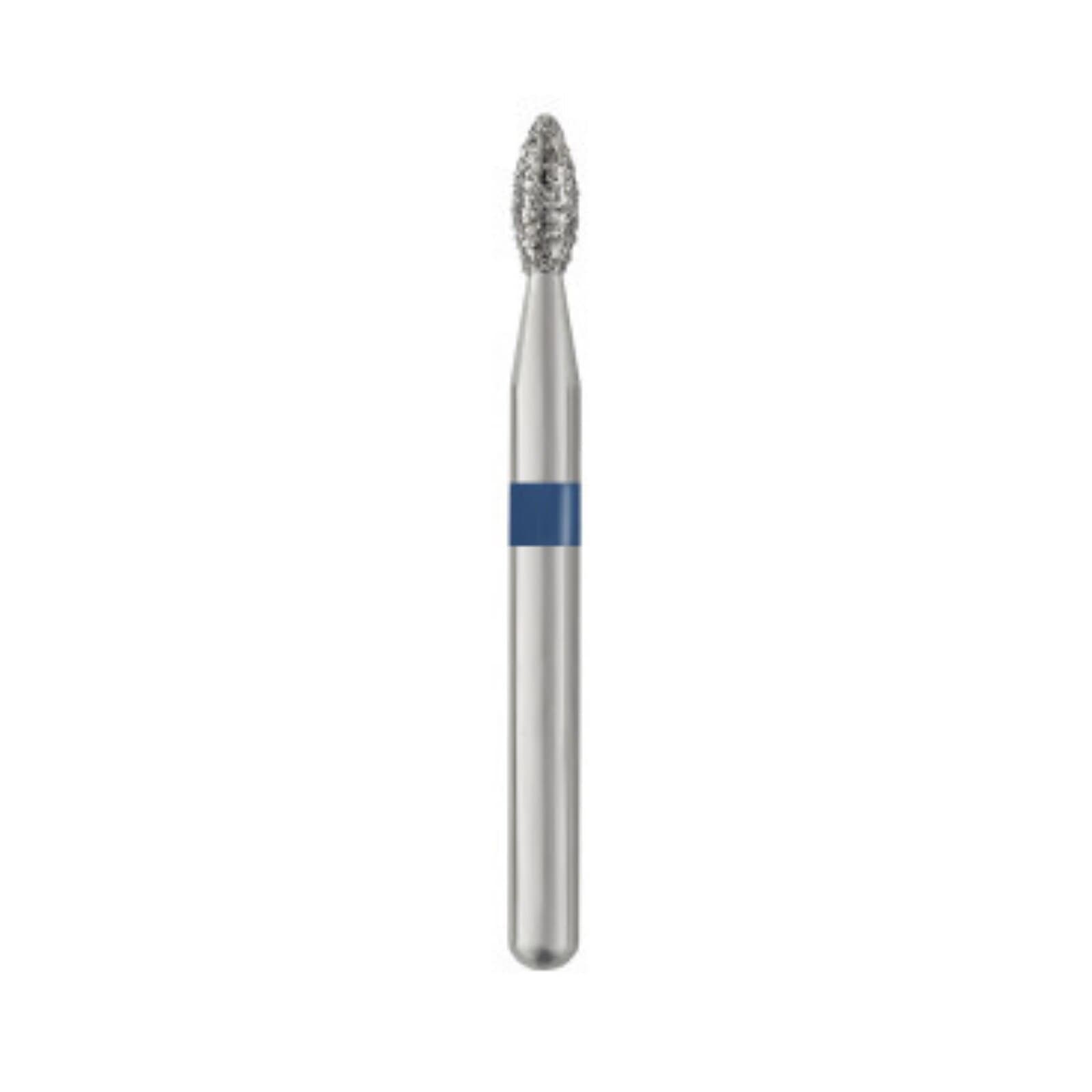 SS White Piranha Single-Use Diamond Bur, FG, Medium Grit, Pointed Football, #368-016M, 25/Pk thumbnail 2