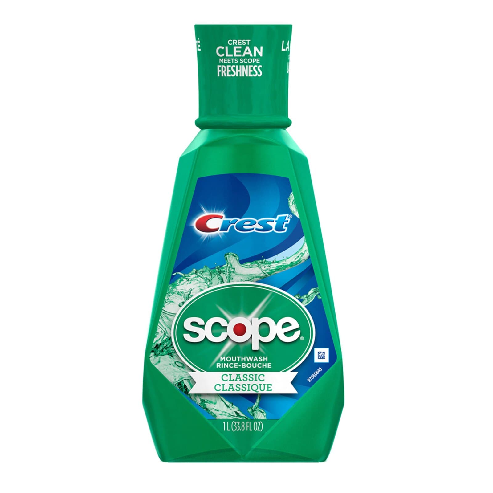 Scope Original Mint Mouthwash, 1 Liter Bottle, 6/Case thumbnail 4